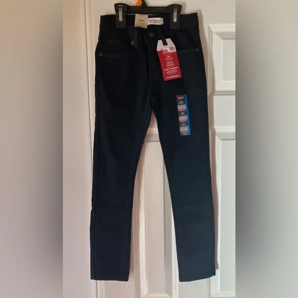 NWT Boy’s 510 Levi’s Performance Black Mid Rise Skinny Denim Jeans - Picture 10 of 13